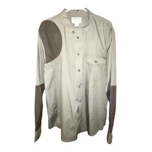 CC Filson Shirt Olive Button Up Long Sleeve Cotton Hunting Shooting Men's Large